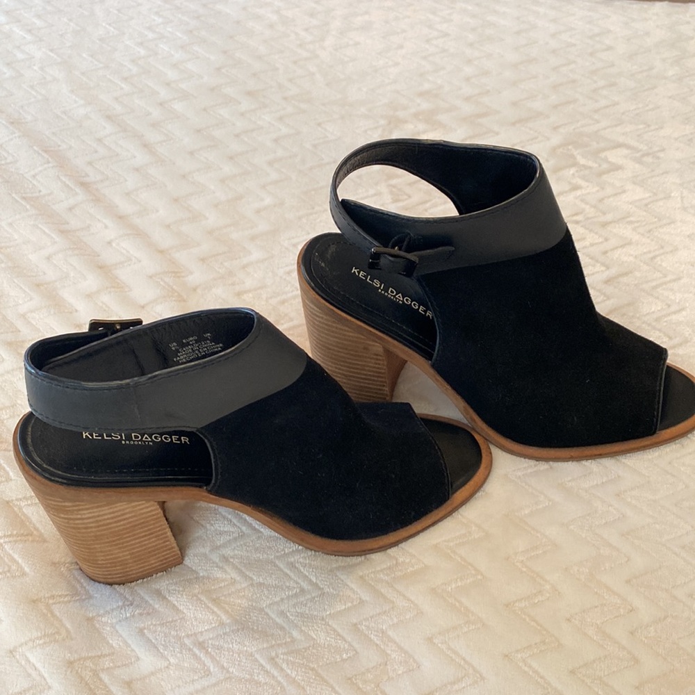 Kelsi Dagger open toe booties.. 9 1-2